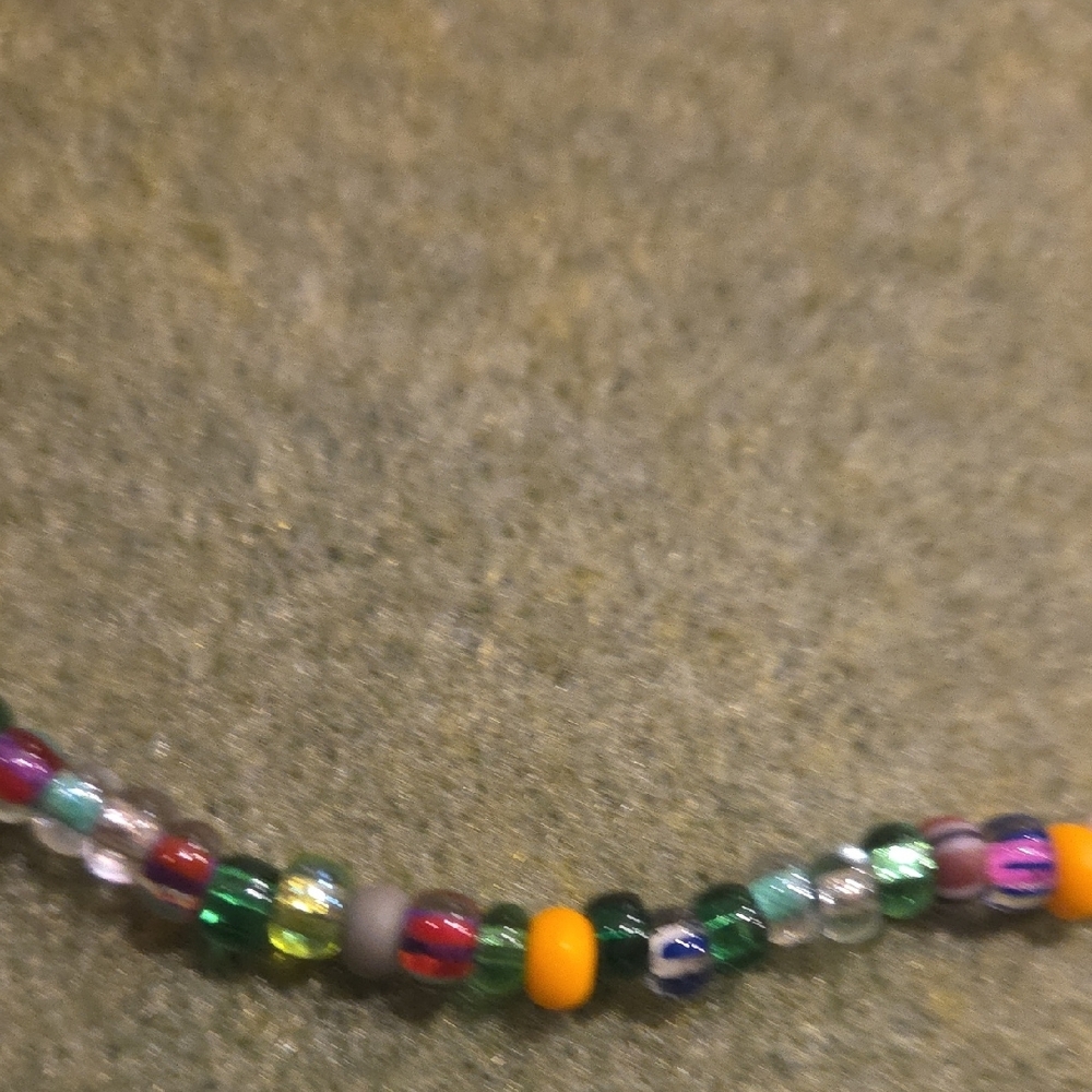 Multicolor Beaded Necklace - Picture 7 of 11